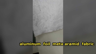 Tkanina meta-aramidowa z folii aluminiowej