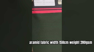 tkanina aramidowa szerokość 150cm gramatura 280gsm skład: 50% metaaramid + 50% wiskoza FR + PTFE