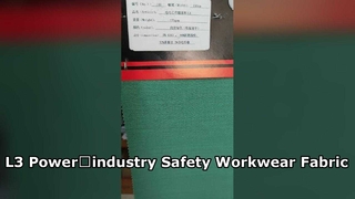 L3 Tkanina na odzież roboczą dla przemysłu energetycznego, 170 g/m², 150 cm, włókno przewodzące metaaramidowo-modakrylowo-lyocellowe, wilgotne