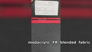 Tkanina mieszana z modakrylem, trudnopalna