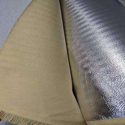 Tkanina w jodełkę 100% aluminiowana tkanina para aramidowa