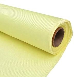 Wysoka wytrzymałość 3000D 400g Tkanina ParaAramid Kevlar Żółty