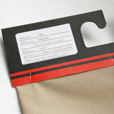 250 g/m² Aramid barwiony w kolorze khaki Trudnopalny materiał aramidowy na mundury pustynne