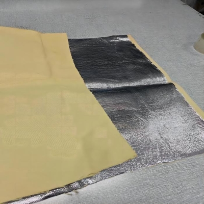 Naturalny kolor 100% para aramidowa aluminiowana tkanina satynowa