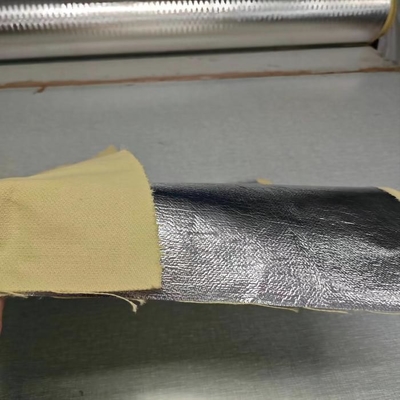 Naturalny kolor 100% para aramidowa aluminiowana tkanina satynowa