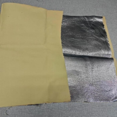 Naturalny kolor 100% para aramidowa aluminiowana tkanina satynowa