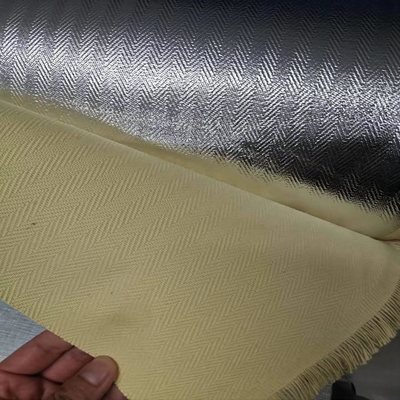 Tkanina w jodełkę 100% aluminiowana tkanina para aramidowa