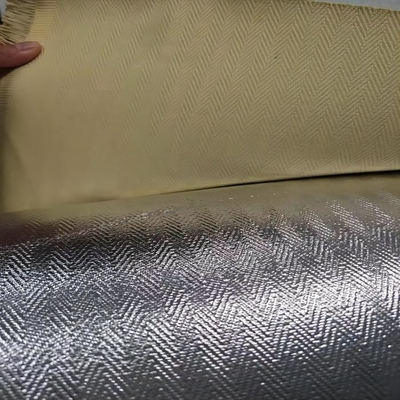 Tkanina w jodełkę 100% aluminiowana tkanina para aramidowa