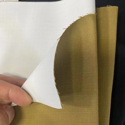 Wodoodporna, oddychająca tkanina aramidowa khaki o gramaturze 280 g/m2 z membraną PTFE