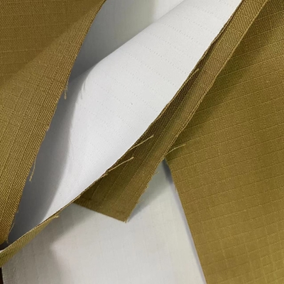 Wodoodporna, oddychająca tkanina aramidowa khaki o gramaturze 280 g/m2 z membraną PTFE