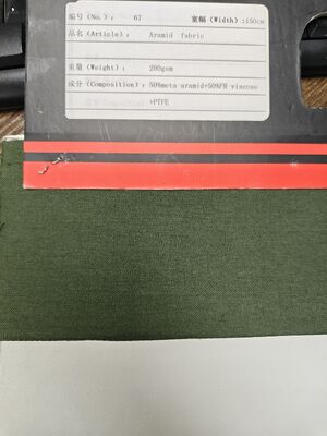 280gsm Meta Aramid Fabric with PTFE Membrane and 150cm Width for Flame Retardant Applications